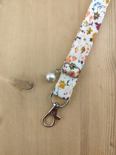 Cordon téléphone Liberty orangé