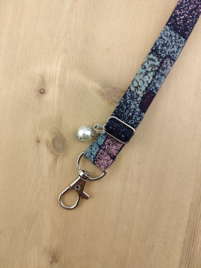 Cordon téléphone tissu Ethnique