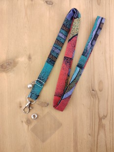 Cordon téléphone tissu Wax