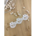 Bracelet guipure blanche