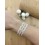 Bracelet dentelle blanche