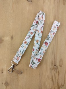 Dragonne porte badge / clés Liberty bordeaux