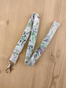 Dragonne porte badge / clés nature