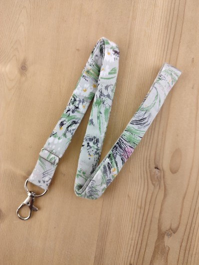 Dragonne porte badge / clés nature