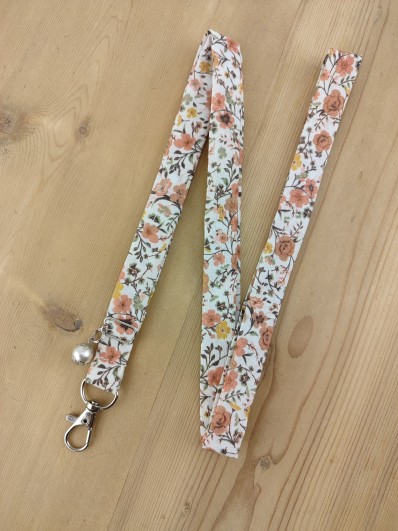 Cordon téléphone Liberty orange brûlée