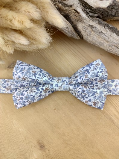 Noeud papillon Liberty bleu