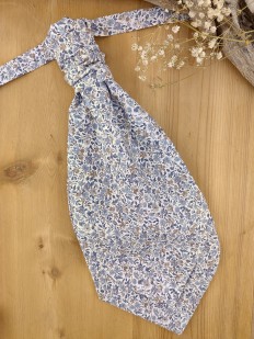 Lavallière Liberty bleu et brun