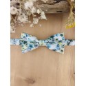 Noeud papillon floral vert pour enfant