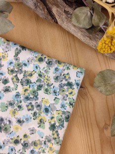 Pochette costume floral vert