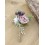 Boutonnière fleur vieux rose