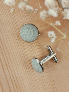 Boutons de manchettes vert sauge