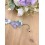 Bracelet lavande en guipure florale