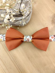 Noeud papillon terracotta et Liberty