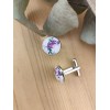 Boutons de manchettes Liberty violet