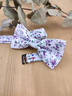 Noeud papillon double Liberty violet pour enfant