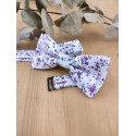 Noeud papillon double Liberty violet pour enfant