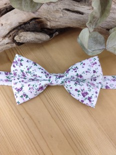 Nœud papillon Liberty violet