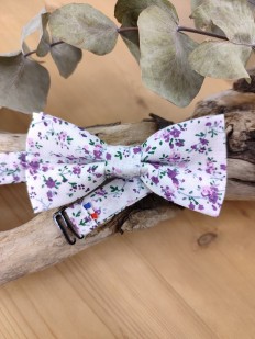 Noeud papillon Liberty violet pour enfant