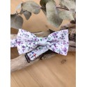 Noeud papillon Liberty violet pour enfant