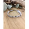 Bracelet tissu Liberty violet