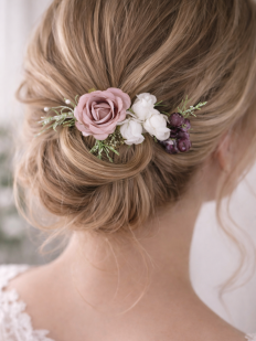 Peigne à cheveux vieux rose