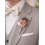 Boutonnière fleur vieux rose