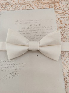 Noeud papillon terracotta et Liberty