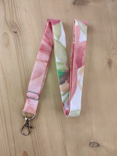 Dragonne porte badge / clés Tissu Wax