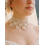 Collier dentelle perlée