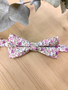 Noeud papillon double rose Liberty pour enfant 