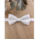 Noeud papillon ivoire façonné pour enfant