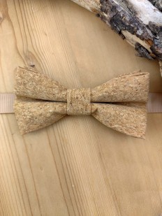 Noeud papillon double en liège 