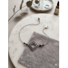 Bracelet filigrane carré argenté