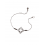 Bracelet filigrane carré argenté