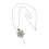 Parrure collier de dos et boucle d'oreilles fleurs et perles