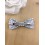 Barrette noeud papillon tissu Liberty bleu
