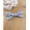 Barrette noeud papillon tissu Liberty bleu