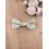 Barrette noeud papillon tissu Liberty jaune