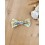 Barrette noeud papillon tissu Liberty jaune