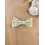 Barrette noeud papillon tissu Liberty jaune