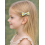 Barrette noeud papillon tissu Liberty jaune