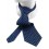 Motive 190 - Cravate classique bleu marine à pois argentés