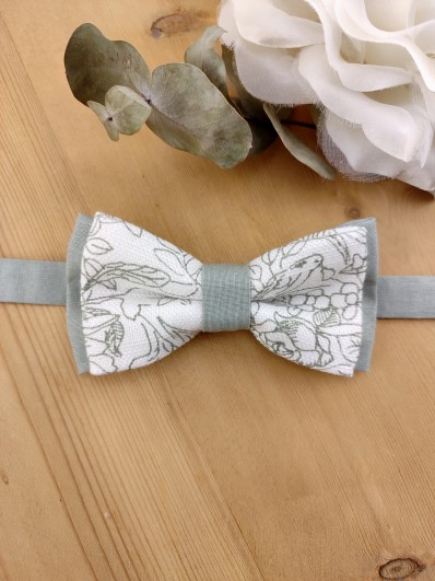 Noeud papillon feuillage vert sauge