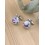 Boutons de manchettes Liberty violet