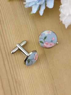 Boutons de manchette Liberty bleu