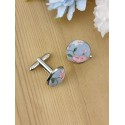 Boutons de manchette Liberty bleu