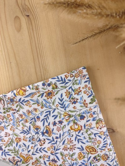 Pochette de Costume Fleurie – Duo Père & Fils en Coton Oeko-Tex