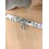 Bracelet Liberty vert sauge personnalisable – trèfle porte-bonheur argenté