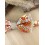 Noeud Papillon Enfant Fleuri & Terracotta en Coton Bio – Style Champêtre