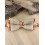 Nœud Papillon Enfant en Jute & Coton Fleuri Orange/Terracotta – L'Authentique Petit